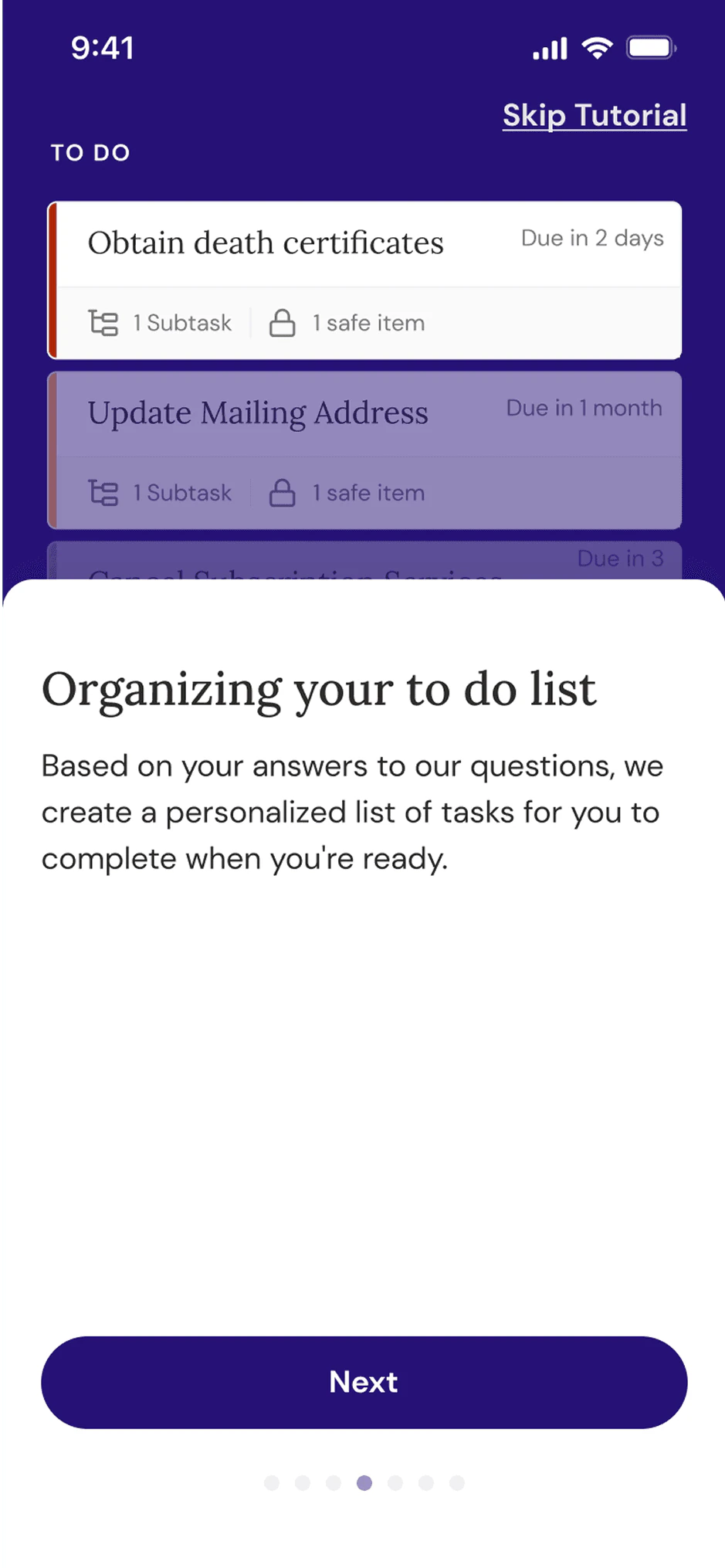 Onboarding after the change