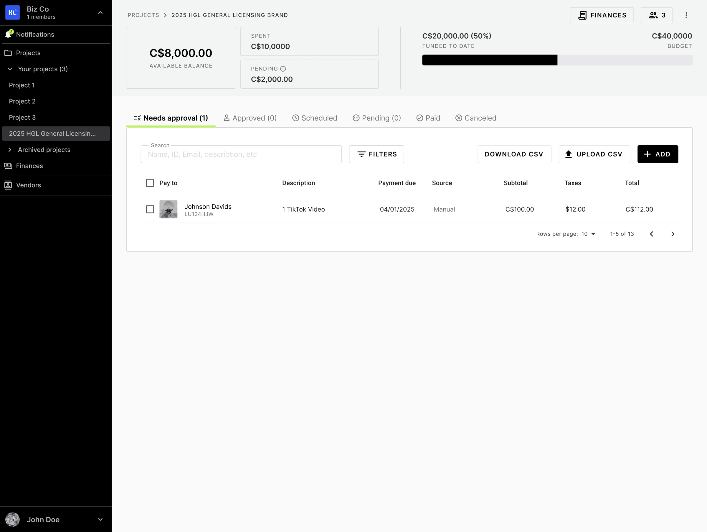 The Lumanu app before the redesign