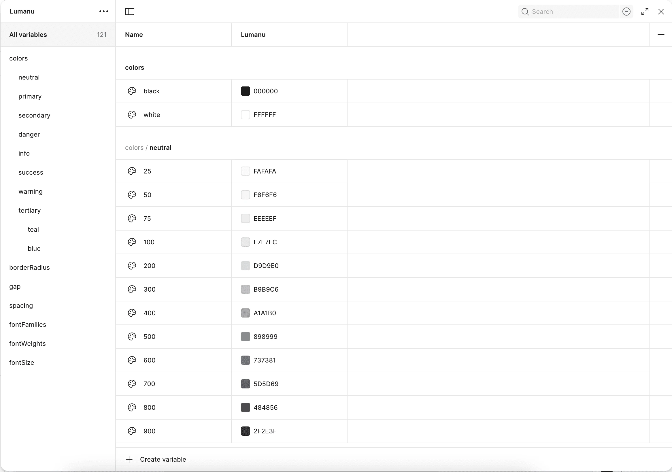 Components mapped from the design system to code
